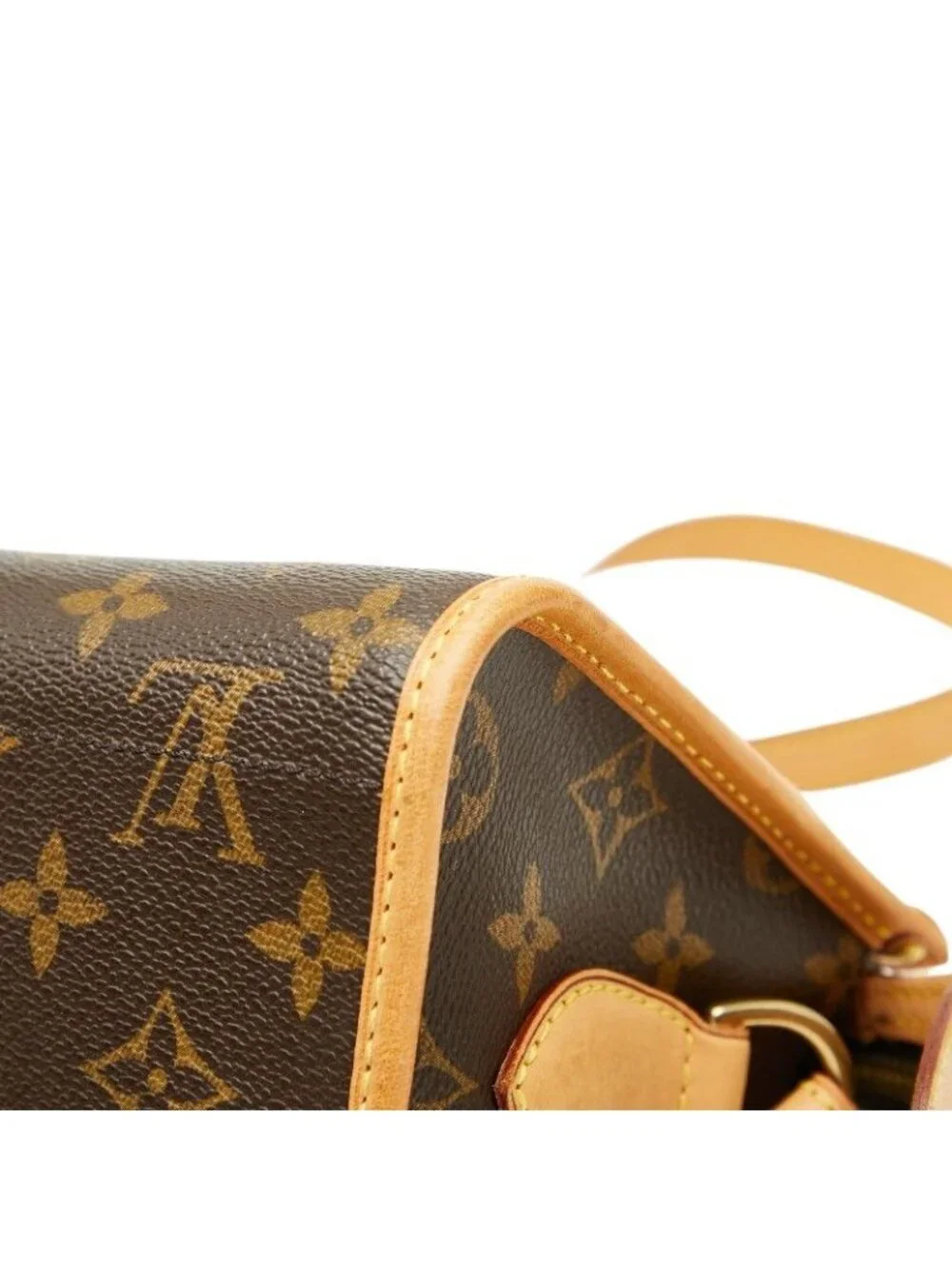Louis Vuitton Monogram Popincourt Long Crossbody Shoulder Bag Brown Leather